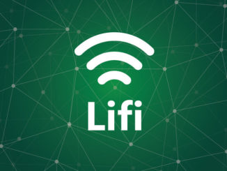 iluustration symbol for Li-Fi or Light Fidelity - is a technology using the visible light spectrum