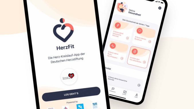 Die neue HerzFit-App der Herzstiftung setzt auf Patientinnen-Mitwirkung. (Foto: DHS)