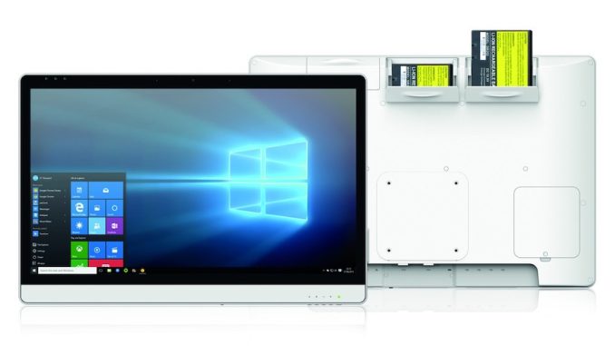 Mit drei „Hot Swap“-Akkus ist der Dauerbetrieb DER All-In-One-PCs und Monitore von DT Research kein Problem. (Foto: Concept International)